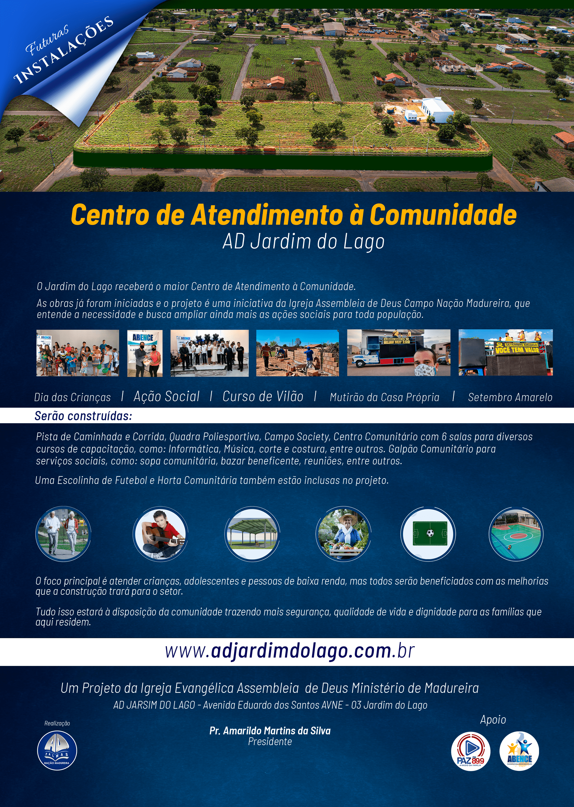 Apresentação completa do Centro de Atendimento à Comunidade AD Jardim do Lago
